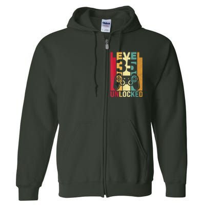 1986 1987 Birthday  Male Him Fun 35 Funny 35th Birthday Full Zip Hoodie