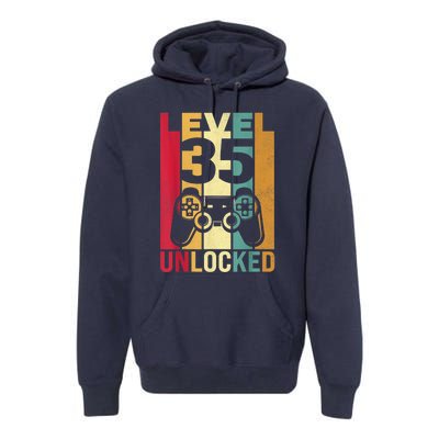 1986 1987 Birthday  Male Him Fun 35 Funny 35th Birthday Premium Hoodie