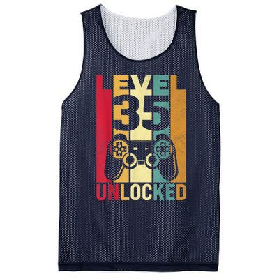 1986 1987 Birthday  Male Him Fun 35 Funny 35th Birthday Mesh Reversible Basketball Jersey Tank