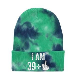 1981 1982 Birthday Male Him Fun 40 Funny 40th Birthday Tie Dye 12in Knit Beanie