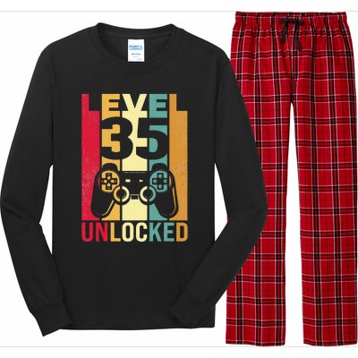 1986 1987 Birthday Male Him Fun 35 Funny 35th Birthday Long Sleeve Pajama Set