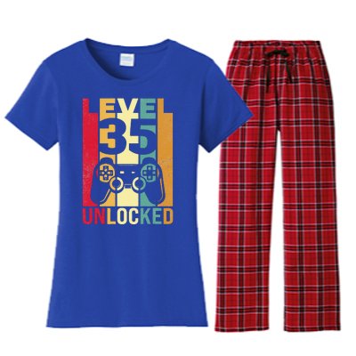 1986 1987 Birthday Male Him Fun 35 Funny 35th Birthday Women's Flannel Pajama Set