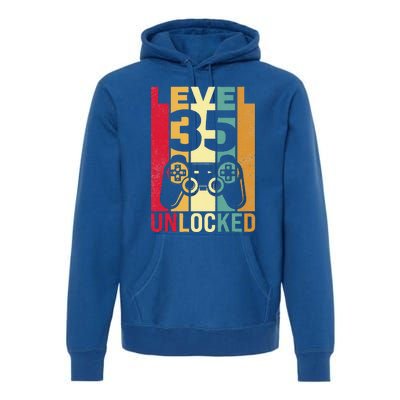 1986 1987 Birthday Male Him Fun 35 Funny 35th Birthday Premium Hoodie