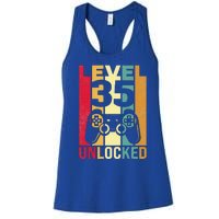 1986 1987 Birthday Male Him Fun 35 Funny 35th Birthday Women's Racerback Tank