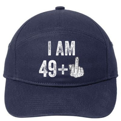 1971 1972 Birthday Men Male Him Fun 50 Funny 50th Birthday 7-Panel Snapback Hat