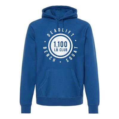 1 100lb Club Powerlifting Gym Elite Strength Workout Novelty Funny Gift Premium Hoodie