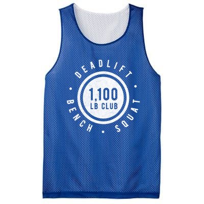 1 100lb Club Powerlifting Gym Elite Strength Workout Novelty Funny Gift Mesh Reversible Basketball Jersey Tank