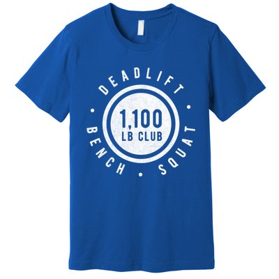 1 100lb Club Powerlifting Gym Elite Strength Workout Novelty Funny Gift Premium T-Shirt