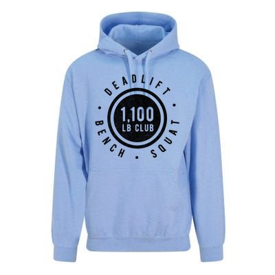 1 100lb Club Powerlifting Gym Elite Strength Workout Novelty Funny Gift Unisex Surf Hoodie