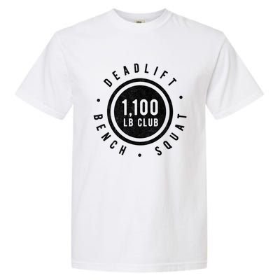 1 100lb Club Powerlifting Gym Elite Strength Workout Novelty Funny Gift Garment-Dyed Heavyweight T-Shirt