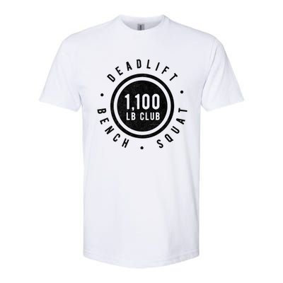 1 100lb Club Powerlifting Gym Elite Strength Workout Novelty Funny Gift Softstyle CVC T-Shirt