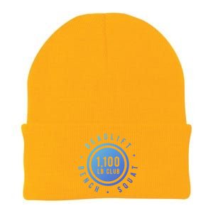 1 100lb Club Powerlifting Gym Elite Strength Workout Novelty Funny Gift Knit Cap Winter Beanie