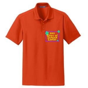 100th 100 Days Of School Later 100th Day Of School Teacher Dry Zone Grid Polo