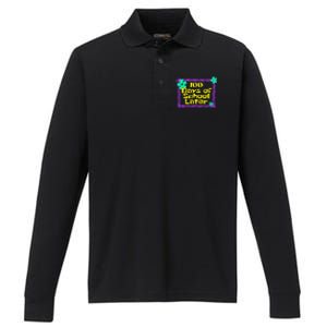 100th 100 Days Of School Later 100th Day Of School Teacher Performance Long Sleeve Polo