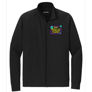 100th 100 Days Of School Later 100th Day Of School Teacher Stretch Full-Zip Cadet Jacket