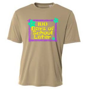 100th 100 Days Of School Later 100th Day Of School Teacher Cooling Performance Crew T-Shirt