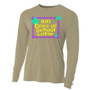 100th 100 Days Of School Later 100th Day Of School Teacher Cooling Performance Long Sleeve Crew