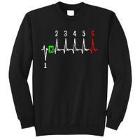 1n23456 1 Down 6 Up Motorcycle Shift Pattern Sweatshirt