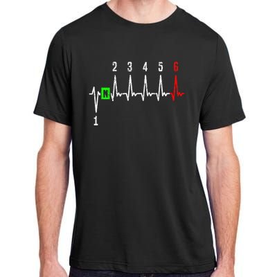 1n23456 1 Down 6 Up Motorcycle Shift Pattern Adult ChromaSoft Performance T-Shirt