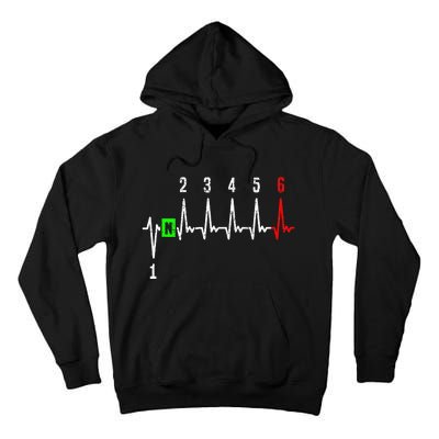 1n23456 1 Down 6 Up Motorcycle Shift Pattern Tall Hoodie