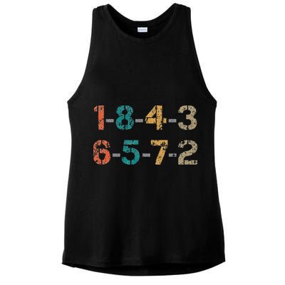 18436572 18436572 Firing Order Engine V8 Vintage Ladies PosiCharge Tri-Blend Wicking Tank