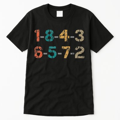 18436572 18436572 Firing Order Engine V8 Vintage Tall T-Shirt
