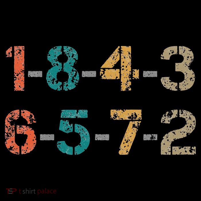18436572 18436572 Firing Order Engine V8 Vintage Tall T-Shirt