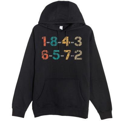 18436572 18436572 Firing Order Engine V8 Vintage Premium Pullover Hoodie