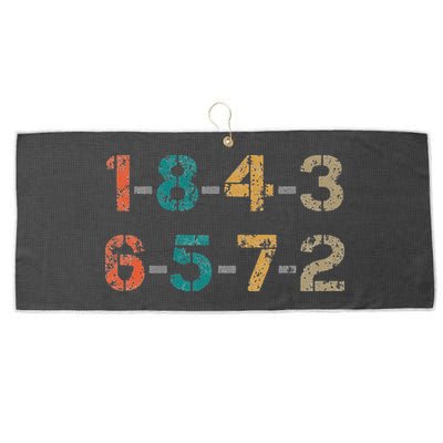 18436572 18436572 Firing Order Engine V8 Vintage Large Microfiber Waffle Golf Towel