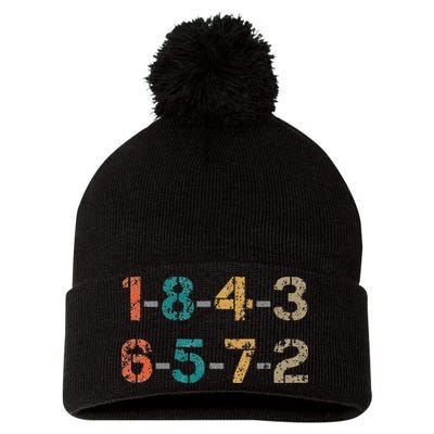 18436572 18436572 Firing Order Engine V8 Vintage Pom Pom 12in Knit Beanie