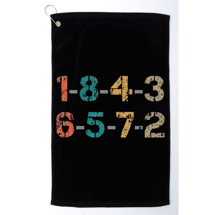 18436572 18436572 Firing Order Engine V8 Vintage Golf Towel