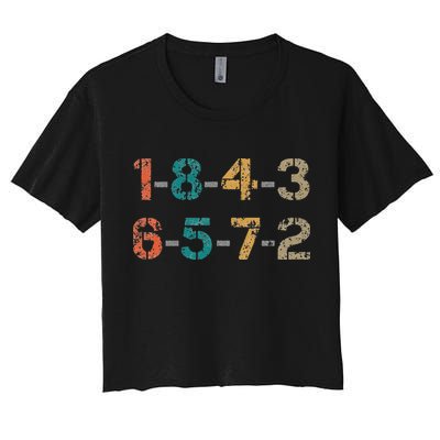 18436572 18436572 Firing Order Engine V8 Vintage Crop Top