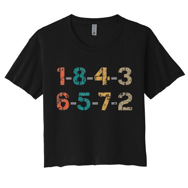 18436572 18436572 Firing Order Engine V8 Vintage Crop Top