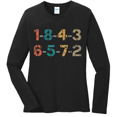 18436572 18436572 Firing Order Engine V8 Vintage Ladies Long Sleeve Shirt