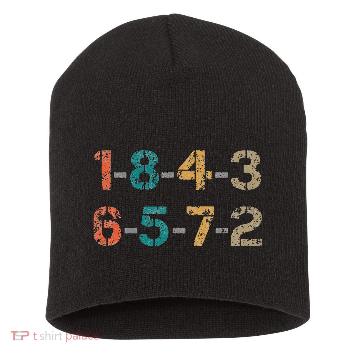 18436572 18436572 Firing Order Engine V8 Vintage Short Acrylic Beanie