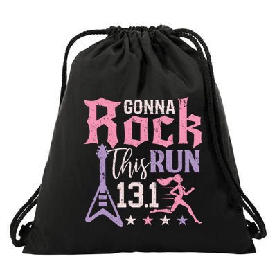 13 1 Half Marathon Cool Gift Runner Rock Running Athlete Gift Drawstring Bag