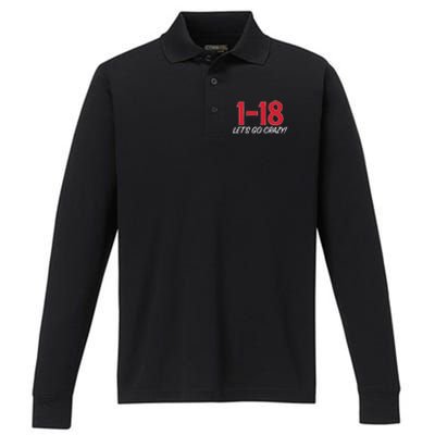 1 18 Let’s Go Crazy Performance Long Sleeve Polo