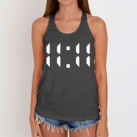 11 11 Synchronicity Spiritual Numerology 1111 Motivational Women's Knotted Racerback Tank