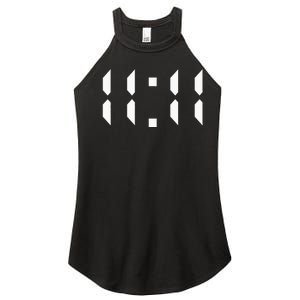 11 11 Synchronicity Spiritual Numerology 1111 Motivational Women's Perfect Tri Rocker Tank