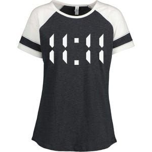 11 11 Synchronicity Spiritual Numerology 1111 Motivational Enza Ladies Jersey Colorblock Tee