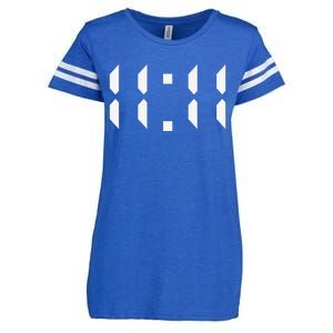 11 11 Synchronicity Spiritual Numerology 1111 Motivational Enza Ladies Jersey Football T-Shirt