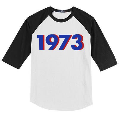 1973 1973 Support Roe V Wade, Pro Choice, Protect Roe V Wade Kids Colorblock Raglan Jersey