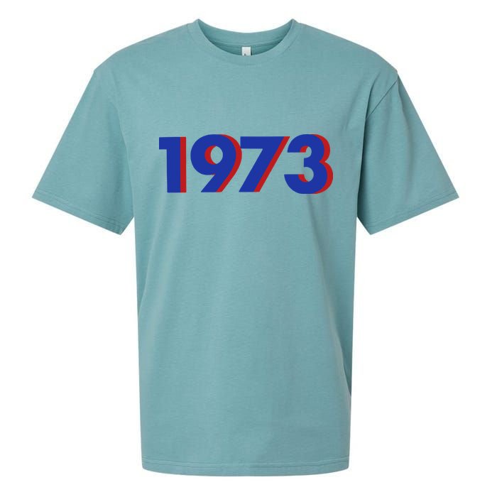 1973 1973 Support Roe V Wade, Pro Choice, Protect Roe V Wade Sueded Cloud Jersey T-Shirt