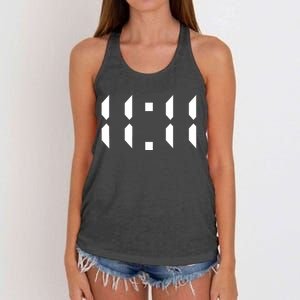 11 11 Synchronicity Spiritual Numerology 1111 Motivational Women's Knotted Racerback Tank