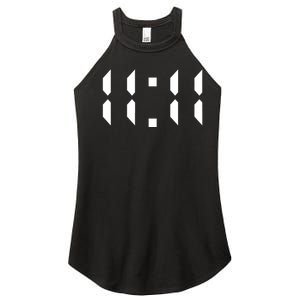 11 11 Synchronicity Spiritual Numerology 1111 Motivational Women's Perfect Tri Rocker Tank