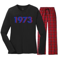 1973 1973 SNL Support Roe V Wade, Pro Choice, Protect Roe V Wade Women's Long Sleeve Flannel Pajama Set 