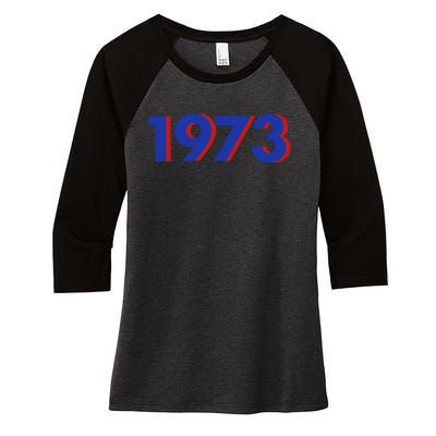 1973 1973 SNL Support Roe V Wade, Pro Choice, Protect Roe V Wade Women's Tri-Blend 3/4-Sleeve Raglan Shirt