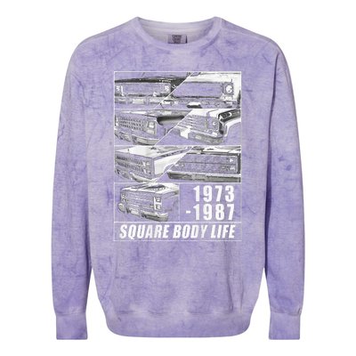 1973 1987 Square Body Truck Squarebody Colorblast Crewneck Sweatshirt