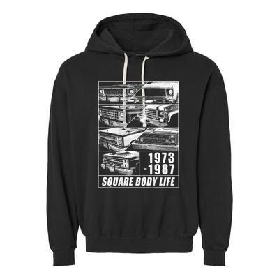 1973 1987 Square Body Truck Squarebody Garment-Dyed Fleece Hoodie