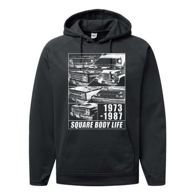 1973 1987 Square Body Truck Squarebody Performance Fleece Hoodie